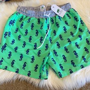 Malkin & Toad seahorse swim trunks